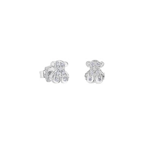 Pendientes Touses Dainty Bear Outline, Chapados en Oro, Hipoalergénicos, Joyería Fina de Primera Calidad, Pendientes para Uso Diario - Product Image 1