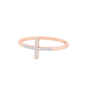 Bague de fiançailles à la mode en or blanc certifié et en diamant véritable pour mariage et anniversaire - Product Image 5