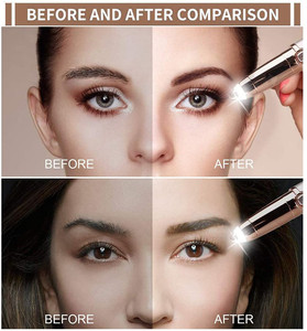 Depiladora Facial LED para Mujeres y Hombres, Recortadora de Vello Facial, Labial, Nasal y de Cejas - Product Image 4