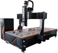 Máquina Fresadora CNC de 4 Ejes Rongchi con Control Syntec, Alta Rigidez, Eje Único para Mecanizado de Esculturas de Espuma