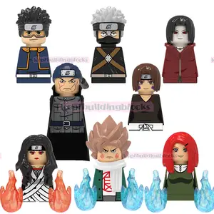  KDL807 Uchiha Itachi Obito Akimichi Chyouza Hatake Kakashi Morino Ibihi Anime Mini bloques de construcción figuras Juguete Juguetes