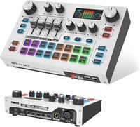 Table de mixage audio pour jeux MT-VIKI avec écran LCD 2,25 pouces, carte son en direct pour PC/téléphone, streaming en direct, enregistrement, podcast/YouTube/jeux