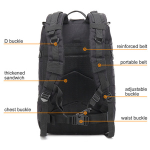 Mochila Táctica de Camuflaje Molle Personalizada, Impermeable, Informal, Deportiva, de Poliéster, para Senderismo, Caza y Excursionismo - Product Image 3