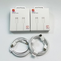 Cable de Carga Rápida Trenzado USB-C a USB-C de 1m y 60W, Cable de Carga de Alta Velocidad Tipo-C a Tipo-C para Teléfonos Inteligentes iPhone 15/16/17