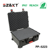 Flight case robuste en plastique PP rigide pour équipement audio, étanche IP67, avec roulettes et mousse, pour le stockage d'équipement de studio - Vente en gros Chine