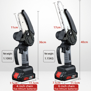เลื่อยโซ่ไฟฟ้าไร้สายขนาด 4 นิ้ว รุ่น F FDLJ-5-2 ขายดี ใช้แบตเตอรี่ ชาร์จไฟได้ เหมาะสำหรับตัดแต่งกิ่งไม้ - Product Image 4