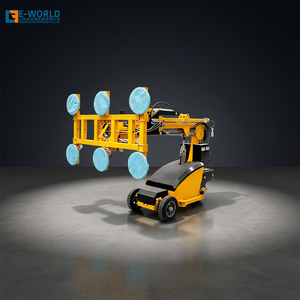 Machine de levage de verre E-WORLD, épaisseur 3-20 mm, jaune, moteur en acier 304, ventouse automatique, niveau de sécurité élevé, 380V/220V 2kw - Product Image 1