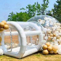 Tente à bulles de dôme gonflable transparente décoration de mariage d'observation des étoiles en plein air Tunnel maison d'hôtel à bulles pour la fête
