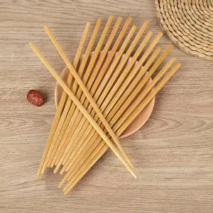 Toptan çevre dostu bambu çubuklarını suşi sopa özelleştirme logo çubuklarını