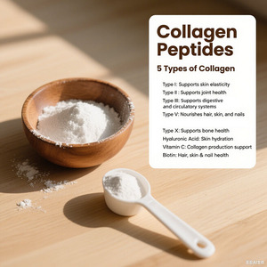 Polvo <span class=keywords><strong>de</strong></span> péptido <span class=keywords><strong>de</strong></span> colágeno múltiple Colágeno hidrolizado Ácido hialurónico Vitamina C Apoya articular y <span class=keywords><strong>la</strong></span> salud digestiva <span class=keywords><strong>DE</strong></span> <span class=keywords><strong>LA</strong></span> <span class=keywords><strong>PIEL</strong></span> 16 onzas - Product Image 4