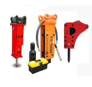 Marteau briseur de roche à pointe de burin pour mini-excavatrice, petit marteau de palplage pour palplage à lames, vente en gros à l'étranger, économique - Product Image 1