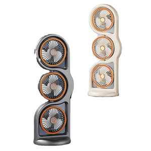3 Head Table Type-C Fast Charging Low Noise Adjustable <b>Small</b> Desktop Personal Cooling Fan for Office - Product Image 1