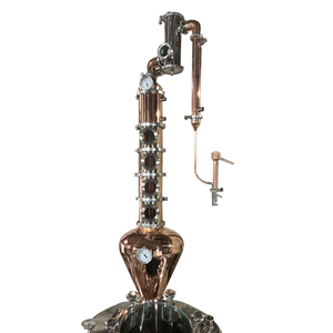 Columna de 6 pulgadas y 4 placas, <span class=keywords><strong>flauta</strong></span> de acero inoxidable, columna de destilación de Alcohol, Vodka, whisky, fabricación de Ginebra - Product Image 1