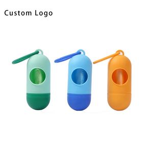 Bolsas para excremento de perro en forma de cápsula, ecológicas, de PE, con serigrafía personalizada para regalos promocionales en ferias comerciales - Product Image 6