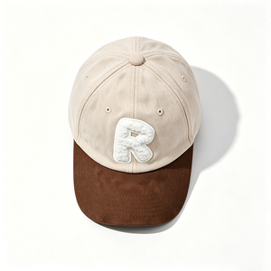 Custom Fashionable Luxury Suede Baseball Cap 6-Panel Adjustable Brim Baseball Hat Bulk Orders Available - Product Image 2