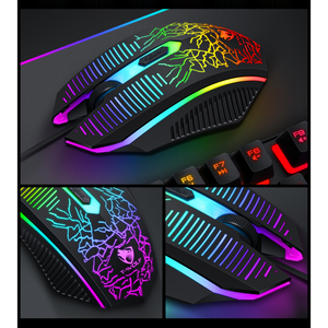 Ensemble de jeu 4 en 1 2,4 G : <span class=keywords><strong>souris</strong></span>, <span class=keywords><strong>casque</strong></span>, tapis de <span class=keywords><strong>souris</strong></span>, <span class=keywords><strong>clavier</strong></span> avec rétroéclairage RVB et sensation mécanique - Product Image 3