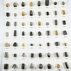 Gold Zinc Alloy Design Spring Metal Drawstring Cord <strong>Lock</strong> Pulley Black Matt Cord <strong>Stopper</strong> With End <strong>Lock</strong> Clip - Product Image 6