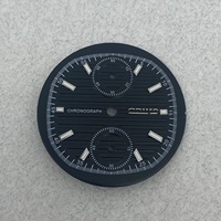 Modification de montre : Cadran de 30,5 mm avec index lumineux verts en alliage de cuivre, compatible avec boîtier de montre à quartz de 41 mm et mouvement VK61