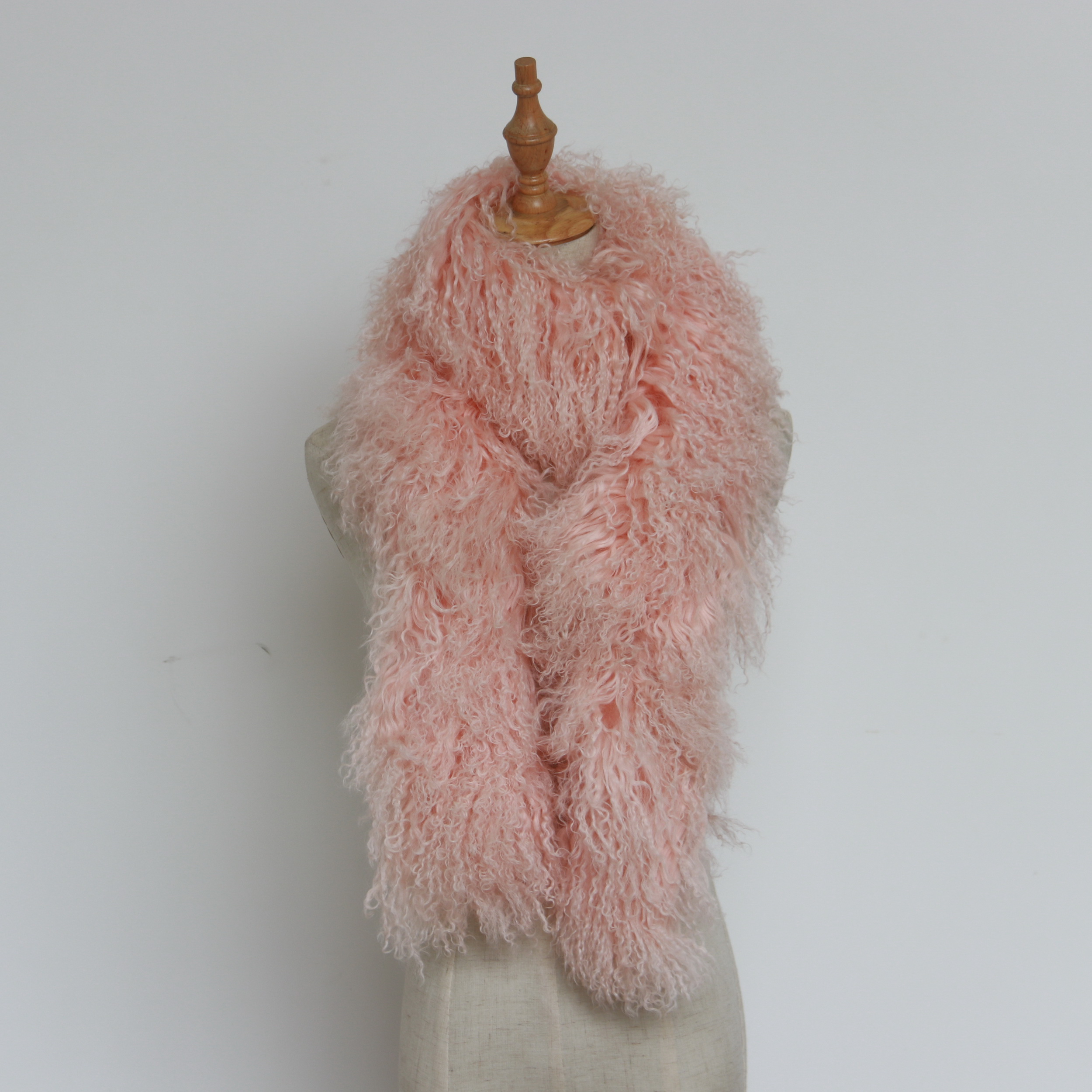 Классическая винтажная теплая накидка на шею, пушистые 15x120 см, натуральная тибетская овечья шерсть, шарфы боа для девушек и женщин