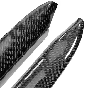 Model 3/Y Real Carbon Fiber Dashboard Cover For Tesla Black Matte Dashboard Wrap Replacement