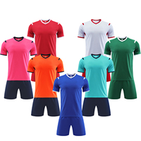 Ensemble de maillots de football personnalisés pour femmes et hommes, respirant, pour l'entraînement, tenue de sport, uniforme de football sublimé