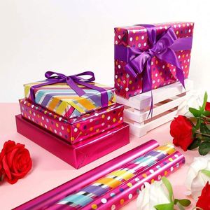 Papel de Regalo de Flores Impreso Personalizado de Alta Calidad al por Mayor, 80G, 43*300Cm, Muestra Jude Lyjenny - Product Image 1