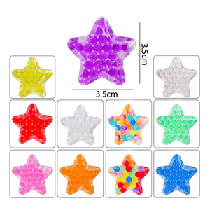 Mini jouet anti-stress en forme d'étoiles de 3,5 cm avec billes d'eau à presser pour TDAH - Product Image 6