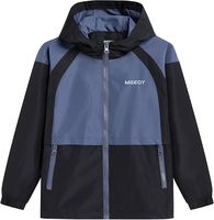 Kapuzen-Regenjacken für Jungen und Mädchen Wasserdichte Regenmäntel Windbreaker für Kinder Leichte Jacken Outdoor-Jacke