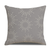Housse de coussin YINUAN gris marine, motif géométrique moderne mandala, fermeture éclair, housse de coussin décorative