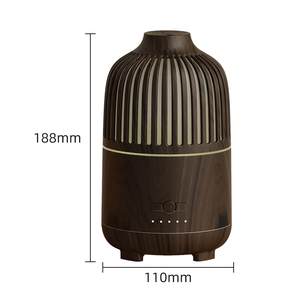 High-quality Portable 51-100ml Ultrasonic Wood Pellet air Humidifier Mini Aroma Diffuser Application-<b>controlled</b> 7-color LED Lamp - Product Image 3