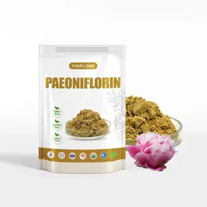 Extracto de raíz de peonía, paeoniflorin 50%, extracto de raíz de peonía blanca, suministro de fábrica