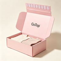 Enveloppe personnalisable en carton recyclé avec fermeture éclair Boîte de papier ondulé Emballage de marque de vêtements de luxe Bande de déchirure Cadeau d'expédition