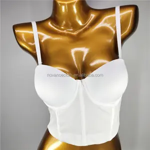 Novance Hot Selling 2022 White Cooling Tank Top Sexy Low Cut Plus Size Underwear Sleepwear Slim Strap Off-The-Shoulder