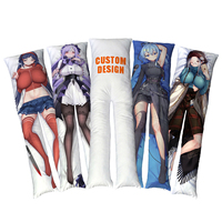 Oreiller corporel carré personnalisé à motif de personnage d'anime, avec jambes séparées, 100% polyester, 160x50cm, imprimé peau de pêche, pour usage domestique, fabricant