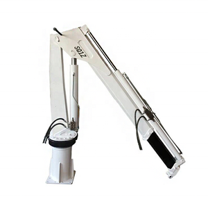 מנוף מיני 1 טון נייד הידראולי Fuman למכירה חמה, מנופי משאית עם זרוע מתקפלת, מנוף זרוע מפרקית, גרואה, בסין - Product Image 5