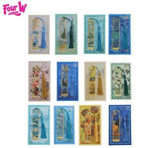 Custom Design Pattern Metal Hollow Tassel Bookmark Creative Commemorative Promotional Water Resistant Mixed Colors Bookmarks