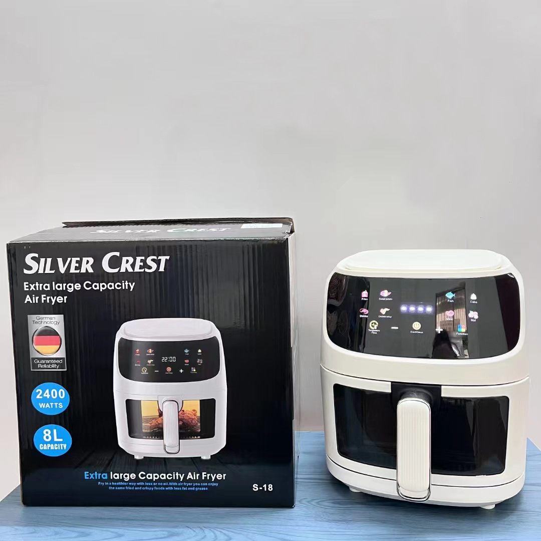 Silver Crest 2023 Air Fryer - 8L Capacity with LCD Screen