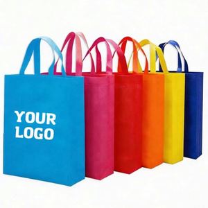 Sac fourre-tout promotionnel personnalisé en non-tissé laminé, écologique, imprimé avec logo, 12 couleurs, vente en gros - Product Image 1