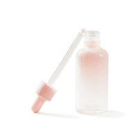 Botol Dispenser Minyak Esensial Kaca dengan Ujung Karet Warna Pink (20ml/30ml/50ml) untuk Kecantikan & Makeup