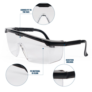 ANSI Z87.1標準安全眼鏡耐衝撃性および耐弾性クリアレンズ安全メガネスタイリッシュな安全ゴーグル - Product Image 4