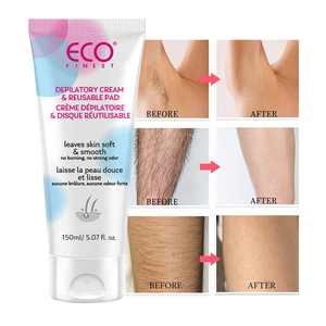 Crema Depilatoria Íntima Indolora e Impecable para Hombres, Eliminación del <span class=keywords><strong>Vello</strong></span> Facial, Axilas, Partes Íntimas, Área del Bikini -648060 Herbal Aloe - Product Image 3