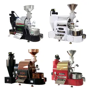 Kedai kopi komersial Roaster mesin panggang kopi 10kg 12kg sistem pemanas Gas