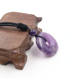 <span class=keywords><strong>Collar</strong></span> de Cristales Curativos con Forma de Donut de 30 mm, <span class=keywords><strong>Amuleto</strong></span> de Piedra Preciosa de Chakra, Colgante de <span class=keywords><strong>Cuarzo</strong></span> Reiki para Hombre y Mujer - Product Image 5