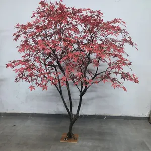 Kraken - Grand arbre artificiel de style <span class=keywords><strong>japonais</strong></span> <span class=keywords><strong>en</strong></span> érable rouge haut de gamme, décorations florales, <span class=keywords><strong>en</strong></span> fibre de verre durable, résistant aux UV et au feu - Product Image 2