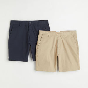 Pantalones cortos informales de verano para hombre con bolsillos, pantalones cortos en blanco para hombre, pantalones cortos con cordón de cintura media para hombre, venta al por mayor - Product Image 6