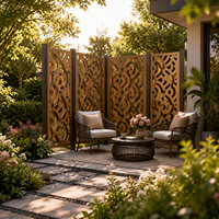 Panneaux de clôture composites pour jardin en WPC, résistants aux UV, imperméables, design moderne pour la confidentialité et les espaces verts