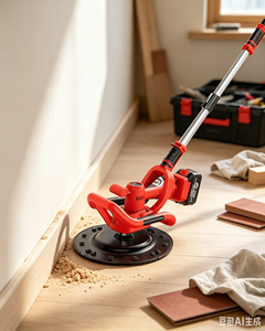 Ponceuse à batterie de bonne qualité pour plâtrage, machine à poncer les murs et <span class=keywords><strong>sols</strong></span> en béton, disque de ponçage, tige d'extension, bricolage - Product Image 3