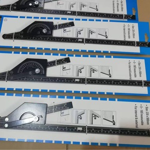 Jauge d'angle Protracto 500x230mm, outil de mesure en plastique pour le travail du bois et la construction - Product Image 2