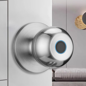 Cerradura Eléctrica Inteligente TuyaWiFi para Puerta de Madera, de Acero Inoxidable, Esférica, para Interiores, Sin Cables, con Acceso por Huella Dactilar, Nueva Versión - Product Image 5