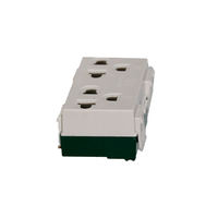 Soket meja daya pintar 16A 250V, aplikasi industri 50Hz/60Hz dengan beberapa colokan 2 Outlet